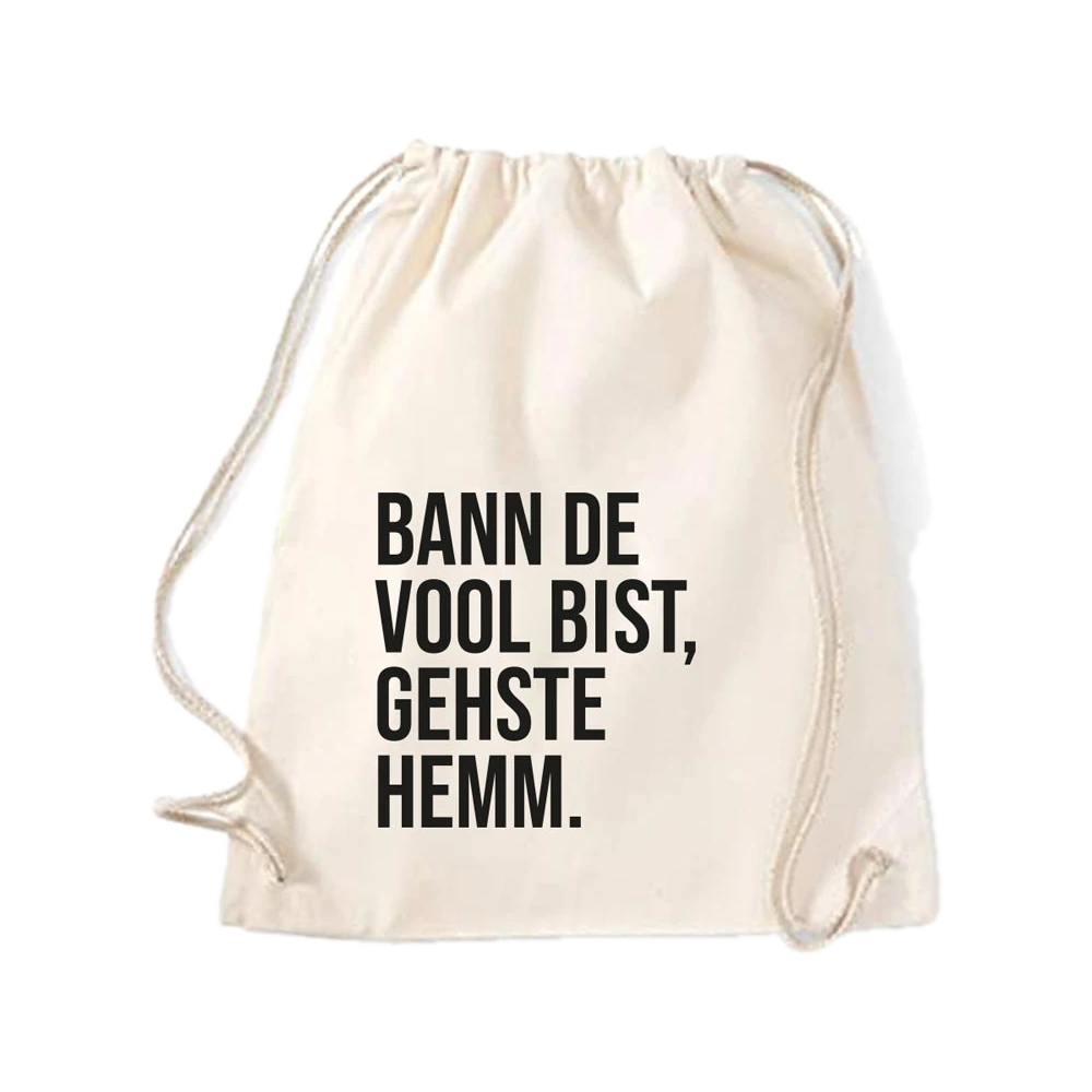 Beutel Bann de vool bist – freigestellte Ansicht