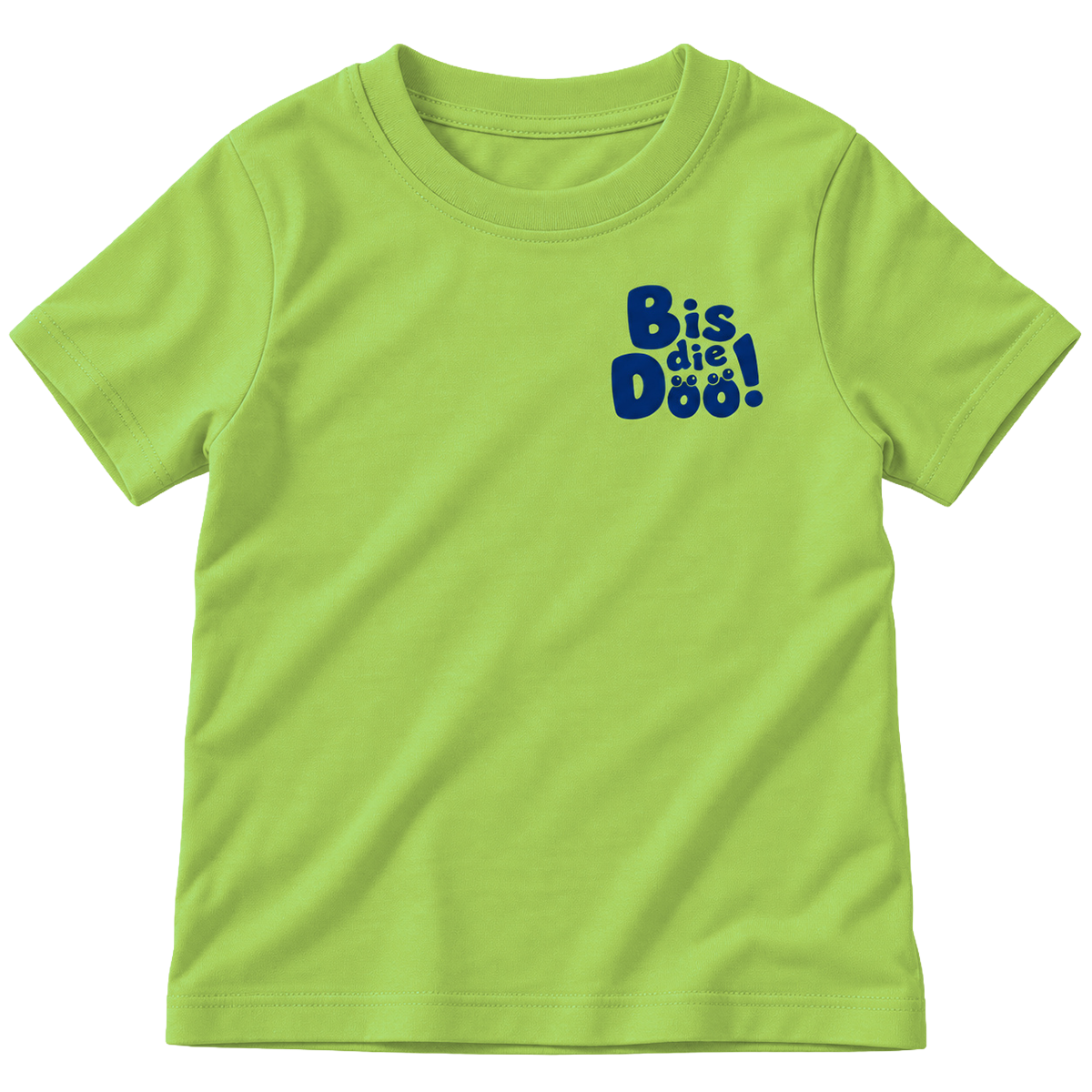 Kinder-T-Shirt „Bis die Döö“ – Grün/Blau